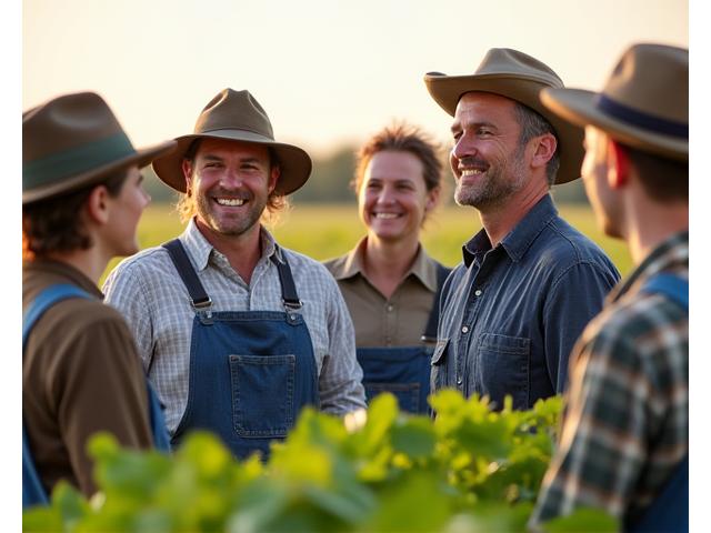 Lokale Landwirte in nachhaltiger Partnerschaftskooperation
